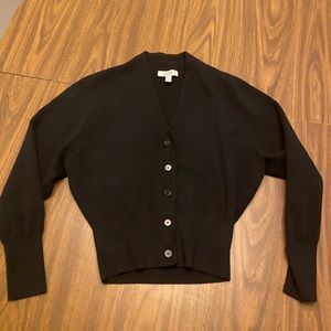 Cos Black Cardigan S raglan puff sleeve